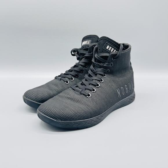 NOBULL Shoes - NOBULL Shoes Womens 8 Black Trainer High Top Athletic CrossFit Gym Sneakers